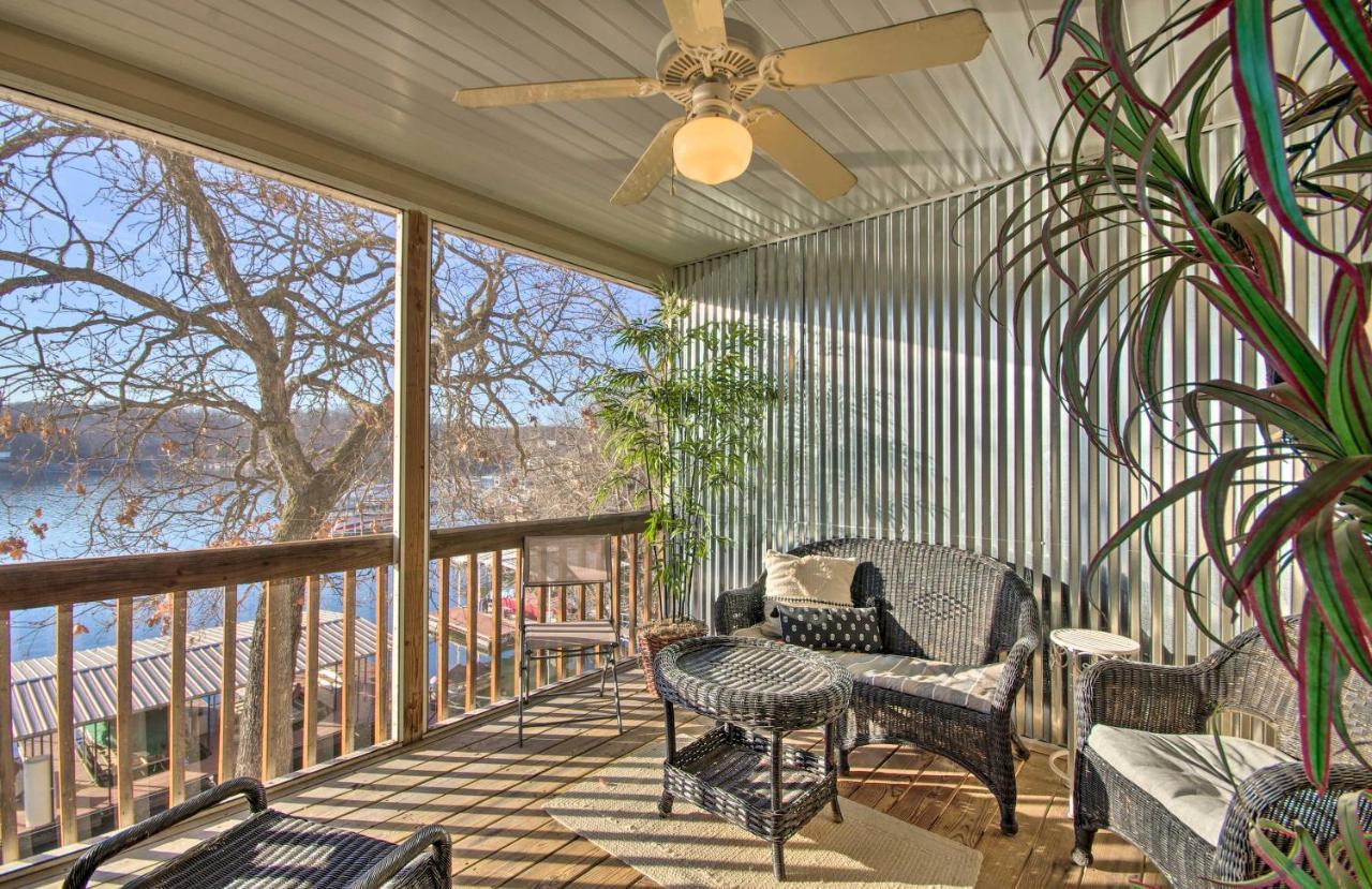 Waterfront Townhome With Private Dock And Lake Views Lake Ozark Bagian luar foto